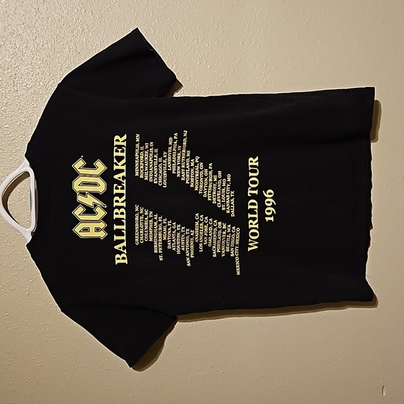 ACDC 1996 Ball breaker tour shirt sz small Thrashed - Picture 4 of 7